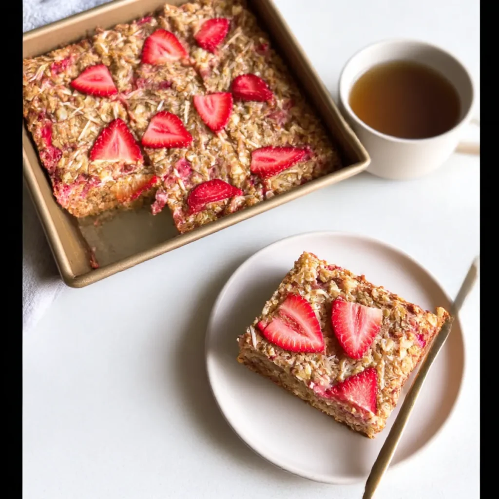 Strawberry Coconut Breakfast Bake