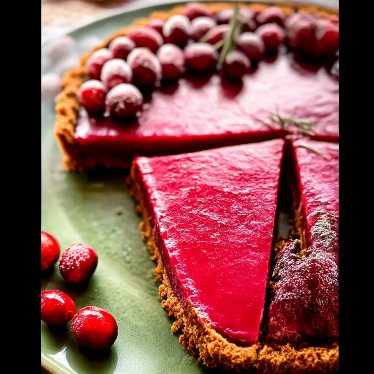 Cranberry Curd Tart