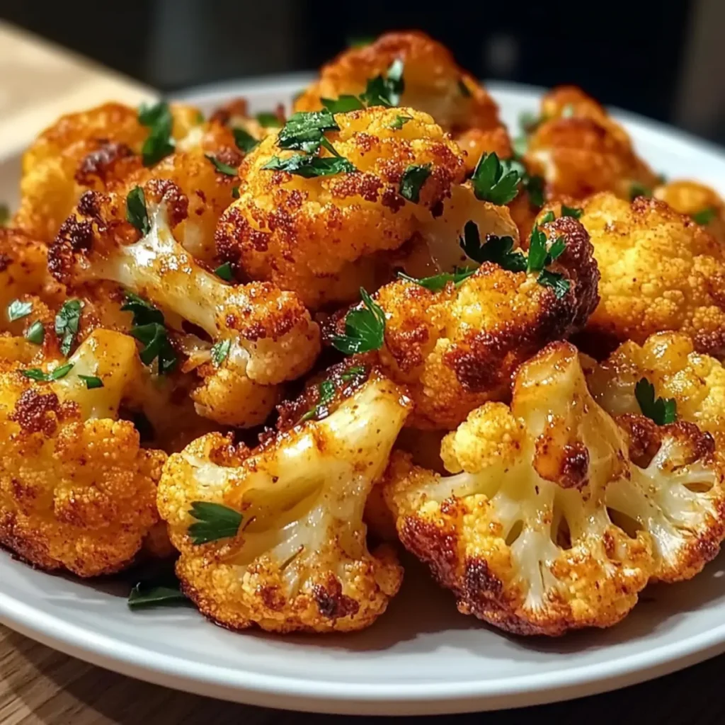 Sweet and Spicy Baked Cauliflower