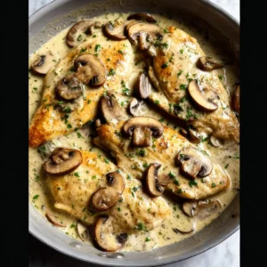 White Wine Mushroom Chicken