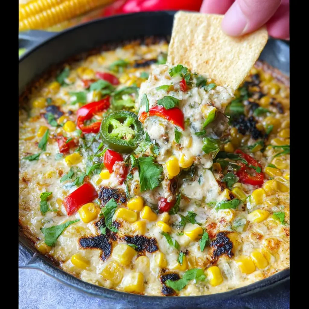 Creamy Roasted Corn Queso Fundido That’s Perfect For Sharing