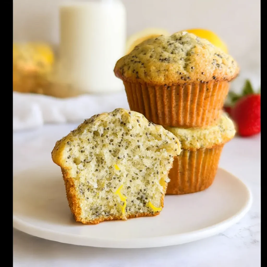Almond Flour Lemon Poppy Seed Muffins
