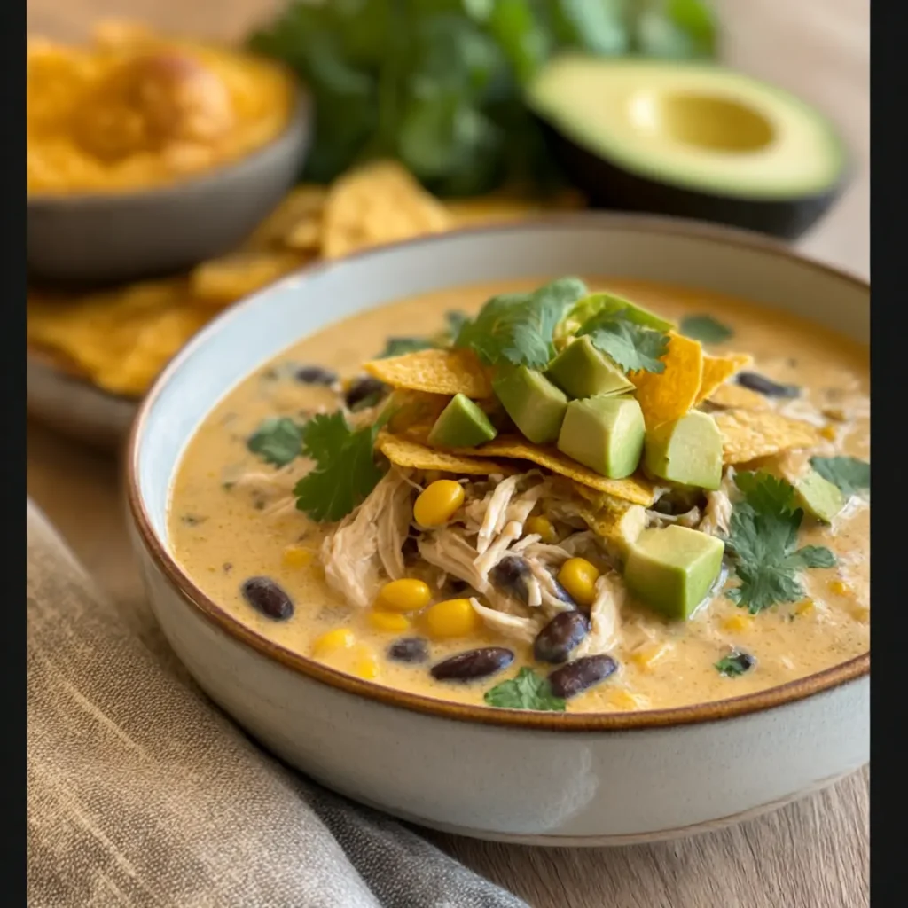 Crockpot Mexican Street Corn & Chicken Chowder for Cozy Nights