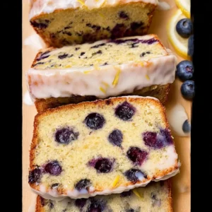 Almond Flour Lemon Blueberry Bread