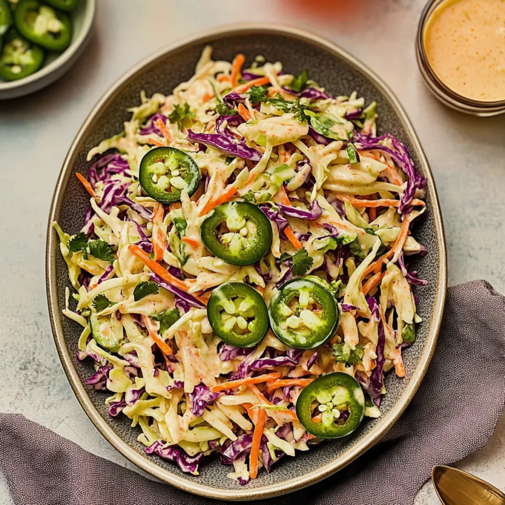 Coleslaw with Jalapeños
