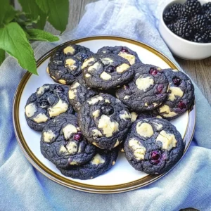 Blackberry White Chocolate Chip Cookies