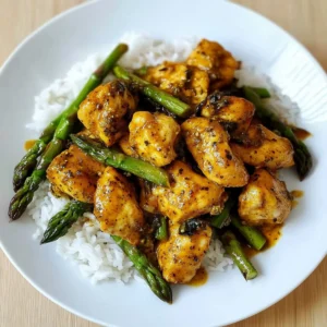 Turmeric Black Pepper Chicken with Asparagus